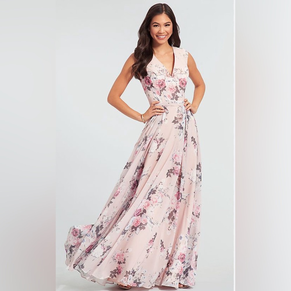 NWT Kleinfield Formal, Prom, Wedding, Pageant, Holiday Gown Floral TLC Sz 6